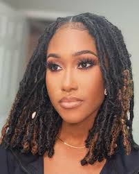 Shoulder length bohemian locs