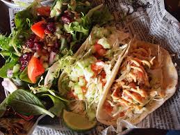 When i have extra time, i like to add just a little cilantro, red onion, tomato, and avocado on top of mine with. Fish Tacos Joey S Urban Calgary Ab Miss Foodie S Gourmet Adventures