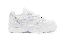 Maison margiela's chaotic fusion sneakers get doused in black & silver: Maison Margiela Fusion Sneakers Triple White Hypebeast