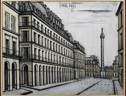 Paris La Colonne Vendome By Bernard Buffet Paris Painting Bernard Buffet
