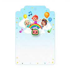 Cocomelon thank you tag printable file. 5 Cocomelon Invitation Free Low Cost Templates
