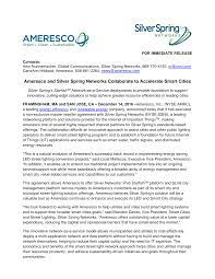 Ameresco and Silver Spring Networks Collaborate to Accelerate Smart Cities