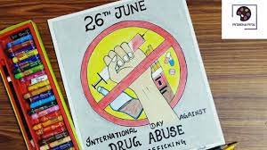 This declaration is in support of the resolution passed by the united nations (un) general assembly on december 7, 1987. International Day Against Drug Abuse Drawing Against Drug Abuse With Oil Pastel Step By Step Youtube