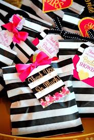 Black And White Bridal Shower Ideas Black White Bridal Shower Ideas On Love The Day Pink Bridal Shower White Bridal Shower Kate Spade Baby Shower
