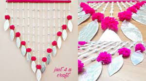 Beautiful Wall Hanging Woolen Door Hanging Toran Home Decoration Idea Di Wall Hanging Crafts Wall Hanging Diy Wool Wall Hanging
