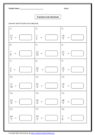 Converting between fractions, decimals and percentages other contents: Convert Between Fraction Decimal And Percent Worksheets
