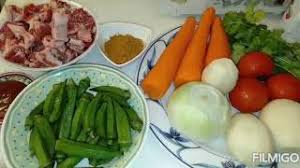 Olahan daging khas indonesia bukan hanya rendang tapi anda bisa coba olahan daging dengan bumbu rempah. Resep Sayur Okra Dan Daging Sapi Masakan Arab Youtube