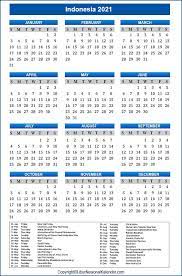 Please scroll down to end of page for previous years' dates. Calendar 2021 Indonesia Public Holidays 2021