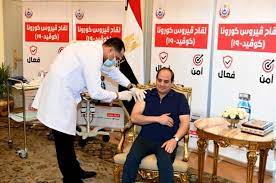 ووصف السيسي ما أنجز حتى الآن بالطفرة غير المسبوقة. Ù…ØªØ­Ø¯Ø« Ø§Ù„ÙˆØ²Ø±Ø§Ø¡ ØµÙˆØ±Ø© Ø§Ù„Ø±Ø¦ÙŠØ³ Ø§Ù„Ø³ÙŠØ³ÙŠ ÙˆÙ‡Ùˆ ÙŠØªÙ„Ù‚Ù‰ Ù„Ù‚Ø§Ø­ ÙƒÙˆØ±ÙˆÙ†Ø§ ÙƒØ§Ù† Ù„Ù‡Ø§ ØªØ£Ø«ÙŠØ± Ø§Ù„Ø³Ø­Ø± Ø¨ÙˆØ§Ø¨Ø© Ø§Ù„Ø´Ø±ÙˆÙ‚ Ù†Ø³Ø®Ø© Ø§Ù„Ù…ÙˆØ¨Ø§ÙŠÙ„