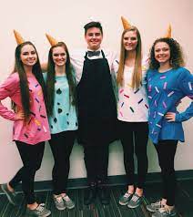 It's hard enough pinning down what the kids want to be and getting their. Ice Cream Cones And Parlor Server Halloween Costume 2015 Halloween Costu Cute Group Halloween Costumes Halloween Costumes For Work Halloween Costumes Friends