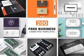 ✓ download them for free and create professional visiting card designs for your business! 200 Free Business Cards Psd Templates Creativetacos