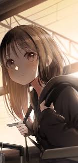 For all kinds of moe art. Girl Brown Hair Wallpapers Wallpaper Cave