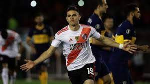 Он играет на позиции правый. Real Betis And Valencia Chase River Plate Star Gonzalo Montiel Football Espana
