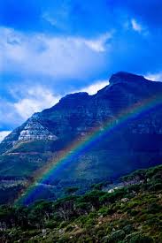 Rainbow Near Table Mountain Cape Town South Africa South Africa Destinations Africa Destinations Africa Travel