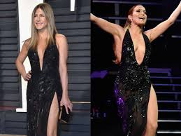 In the morning | new single out now@jlobeauty is available now!. Fashion Faceoff Jennifer Aniston Or Jennifer Lopez Who Wore The High Slit Versace Gown Better Pinkvilla