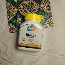 Regular price $12.56 sale in stock. 21st Century Biotin 800 Mcg 110 Easy Swallow Tablets Biotin Nails Skin Hair Supplements