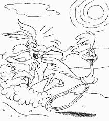 Wile E Coyote And Road Runner Coloring Pages Coloring Pictures Cartoon Coloring Pages