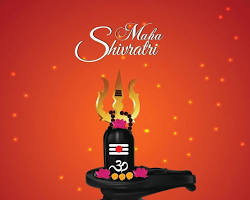 Image of Maha Shivratri greeting with photo of Shivling