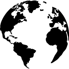 Globe Earth Stencil Re Usable 7 5 X 7 5 Inch Etsy Stencils Earth Globe Silhouette Curio