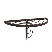 D clear small shelf with 2 half round titanium brackets shelf kit. Achla Designs Vita Roman Bronze Powdercoat Half Round Wall Shelf Ws 01z Bellacor