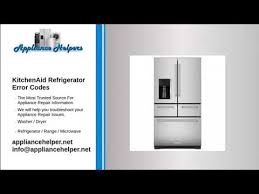 Kitchenaid refrigerator manual krfc300ess01 kitchenaid. Kitchenaid Refrigerator Error Codes Youtube
