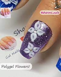 3d Polygel Flowers Video Flower Nails Nail Tutorial Videos Creative Nails