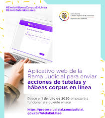 12k likes · 32 talking about this · 71 were here. Rama Judicial On Twitter Enviotutelaenlinea Enviohabeascorpusenlinea Envio De Tutelas Y Habeas Corpus Se Podra Hacer Por El Aplicativo Web De La Rama Judicial Desde El 1 De Julio Conozca Como Hacerlo Tutorial