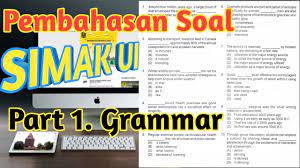Kunci jawaban simak ui 2015. Bahasa Inggris Soal Simak Ui 2011 Bahasa Inggris Dan Pembahasan 1 English With Agustiawan Youtube