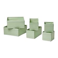 Ikea Skubb Green Box Set Of 6 Drawer Organizer Divider Light Green New Nightstand Organization Ikea Storage Drawer Organizers