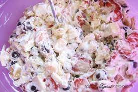 Double Cream Fruit Salad Recipe Dessert Salads Fruit Salad Food Receipes