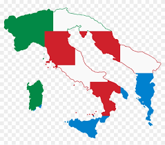 Clip art picture of a map of italy and the italian flag. Flag Map Of The Italian Language Monarchy Vs Republic Italy Clipart 627574 Pikpng