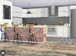 Sims 4 cc kitchen opening : Helium Kitchen By Wondymoon For The Sims 4 Spring4sims Sims 4 Kitchen Sims House Sims House Design