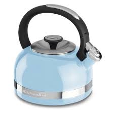 Clear, audible whistle when boiling cycle is done. Kitchenaid Whistling Porcelain Enamel Kettle 1 9l Cameo Blue Nortram Retail