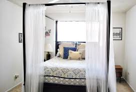 Shop for canopy bed curtains online at target. Enhance Your Fours Poster Bed With Canopy Bed Curtains Artmakehome
