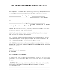 michigan rental lease agreement template 2022 pdf doc