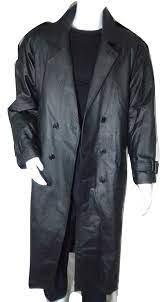 Phase 2 Black Leather Trench Coat Men S Medium Leather Trench Coat Phase2 Trenchcoat Leather Trench Coat Mens Leather Coat Leather Trench Coat