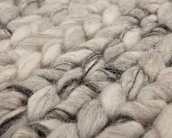 Neben der größe eines teppichs spielt vor. Elfenbein Grau Wollteppich Handgemachte Geflochtene Teppiche Indische Dicke Wolle