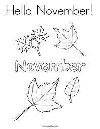 Leaf coloring pages for preschool. November Preschool Coloring Pages B111 Coloring Pages Cabinet