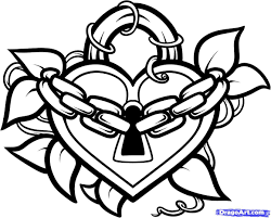 Drawings Of Roses And Hearts How To Draw A Heart Lock Heart Lock Tattoo Step By Step Tattoos Heart Drawing Lock Tattoo Heart Lock Tattoo