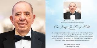 Fallece a los 86 años el empresario Jorge Juan Faraj Kalil