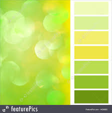Artistic Tools Color Selection Chart Stock Picture