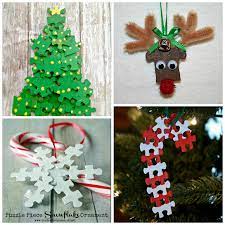 This superior quality puzzle will delight . Puzzle Piece Christmas Ornaments For Kids To Make Crafty Morning