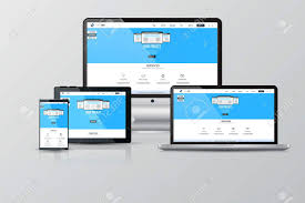 Download Responsive Screen Mockups Computer Notebook Monitor Tablet Royalty Free Cliparts Vectors And Stock Illustration Image 30930550