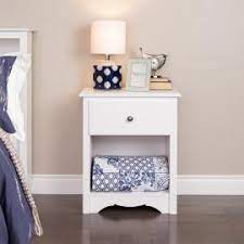 Prepac sonoma tall black 3 drawer nightstand | wayfair. Nightstands Prepac Mfg