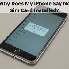 I have seen many cases where users see no sim card on their galaxy phone, mainly because the sim card does not cut correctly. Why Does My Iphone Say No Sim Card Installed Turbofuture