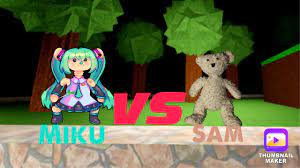 Miku VS Sam!! [Roblox Bear Alpha] - YouTube