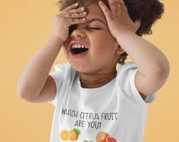 Lindos cítricos bebé Onesies® pomelo limón lima mandarina naranja bebé  ducha regalo para recién nacido linda camiseta de fruta para niña camiseta  2300