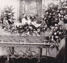 Orlando, florida flower & gift delivery. Deluxe Floral Casket Funeral Flowers 1940s Vintage Photograph Funeral Flowers Casket Memorial Flowers