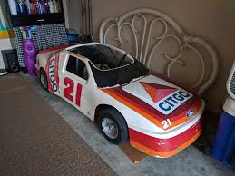 Mike jones was turning a corner at the south boston speedway in his nascar when he was tapped by a driver next to him and punted into a wall. My Thunderbird Gokart I Got As A Kid Will Give It To My Son In A Few Years Figured Y All Would Enjoy Nascar