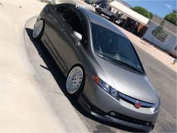 * 17 inch alloys {not 15 inch} for more details dm me on my instagram id. 2008 Honda Civic Lx With 18x9 5 Aodhan Ah02 And Nankang 215x35 On Coilovers 767113 Fitment Industries